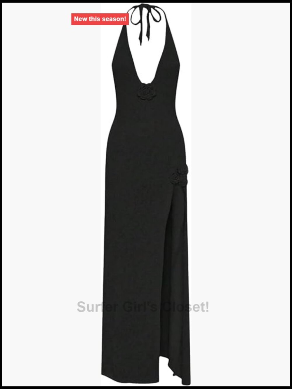 Women's Halter Crochet Maxi Dress Beach Bikini Swimsuit Cover Up